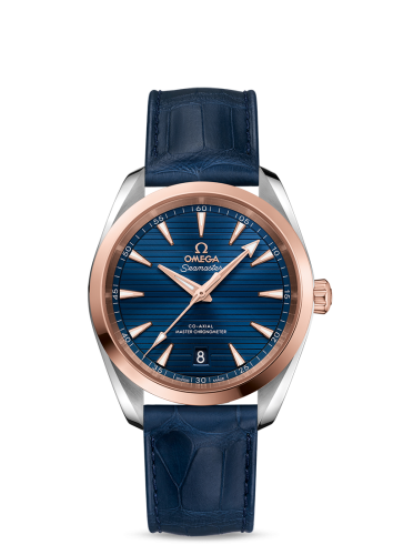 Omega Seamaster Aqua Terra 150M Master Chronometer 38 Stainless Steel / Sedna Gold / Blue / Alligator
